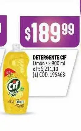 Makro Detergente Cif x 900ml oferta