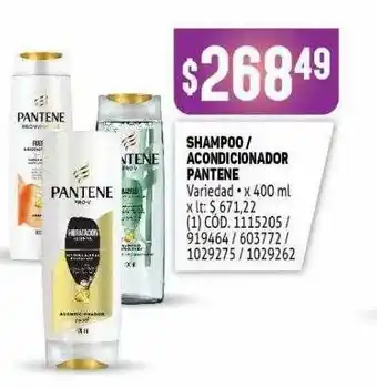 Makro Shampoo Acondicionador Pantene x 400ml oferta
