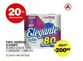 Atomo Conviene Papel Higiénico Elegante Blanco C Aloe Vera 20% Descuento oferta