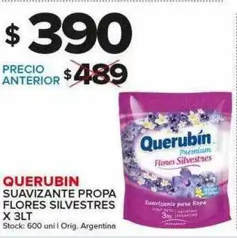 Carrefour Maxi Querubin Suavizante Propa Flores Silvestres x 3 LT oferta