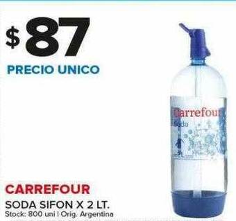 Carrefour Soda Sifon x 2 LT