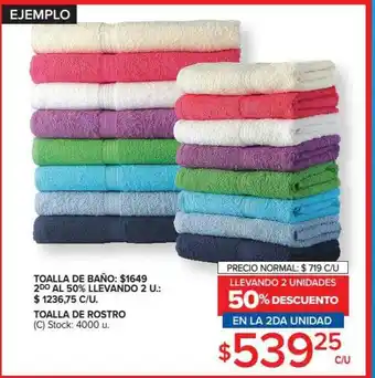 Carrefour Toalla De Baño Toalla De Rostro oferta