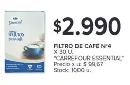 Carrefour FILTRO DE CAFÉ N°4 oferta