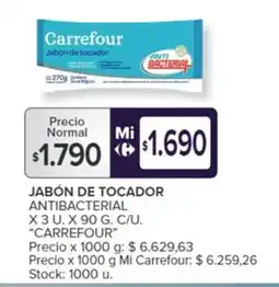 Carrefour JABÓN DE TOCADOR oferta