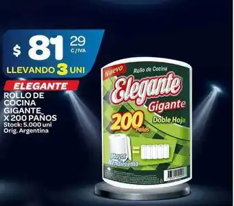 Carrefour Maxi Elegante Rollo De Cocina Gigante200 Paños oferta