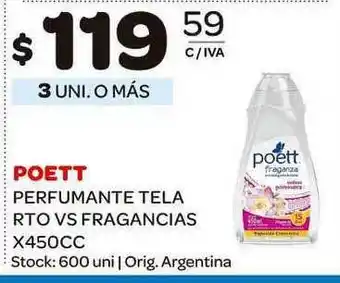 Carrefour Maxi Poett Perfumante Tela Rto Vs Fragancias 450cc oferta