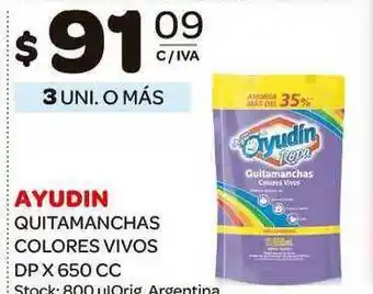 Carrefour Maxi Ayudin Quitamanchas Colores Vivos 650cc oferta