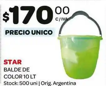 Carrefour Maxi Star Balde De Color 10 Lt oferta