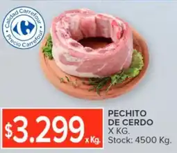 Carrefour PECHITO DE CERDO oferta