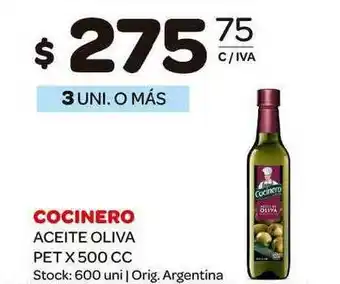 Carrefour Maxi Cocinero Aceite Oliva 500cc oferta