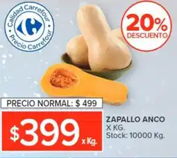 Carrefour ZAPALLO ANCO oferta