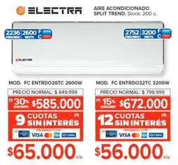 Carrefour ELECTRA AIRE ACONDICIONADO SPLIT TREND oferta