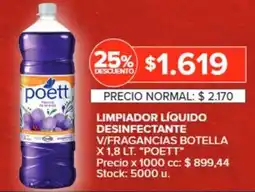 Carrefour POETT LIMPIADOR LÍQUIDO DESINFECTANTE oferta
