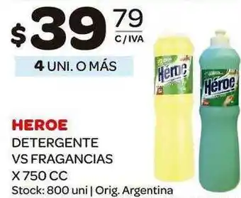 Carrefour Maxi Heroe Detergente Vs Fragancias 750cc oferta