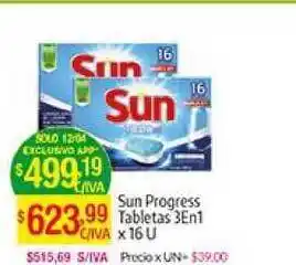 Medamax Sun Progress Tabletas 3en1 X 16 U oferta