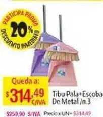 Tibu Pala+escoba De Metal -n.3