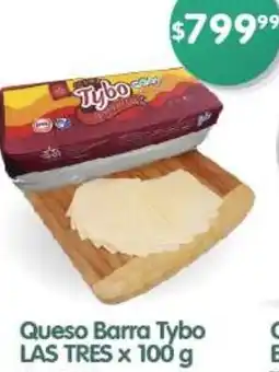 Supermercados Buenos Días Queso Barra Tybo LAS TRES x 100g oferta