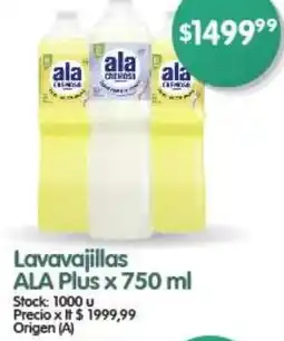 Supermercados Buenos Días Lavavajillas ALA Plus x 750 ml oferta