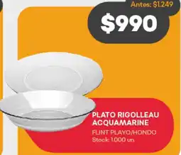 Supermercados Tadicor PLATO RIGOLLEAU ACQUAMARINE FLINT PLAYO/HONDO oferta