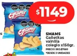 SMAMS Galletitas vainilla colegio x150gr.