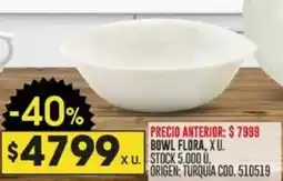 Coto BOWL FLORA, XU. oferta