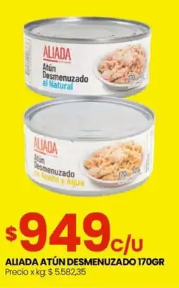 Punto Mayorista ALIADA ATÚN DESMENUZADO 170GR oferta