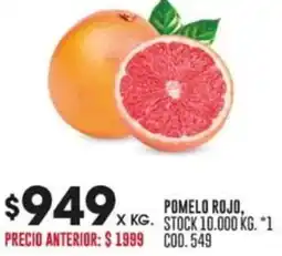 Coto POMELO ROJO X KG oferta
