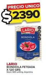 Carrefour Maxi Lario - bondiola feteada oferta