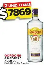 Carrefour Maxi Gordon's - gin botella oferta