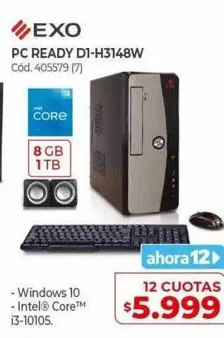 Naldo Lombardi Pc Ready D1-h3148w Exo oferta
