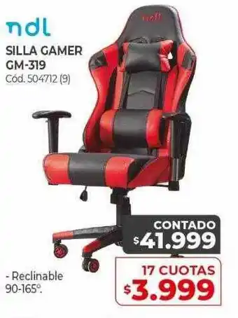 Naldo Lombardi Silla Gamer Gm-319 oferta