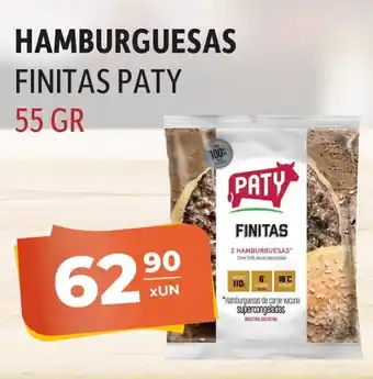 El Milagro Mayorista Hamburguesa Finitas Paty 55gr oferta