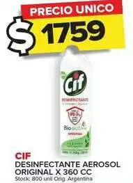 Carrefour Maxi Cif - desinfectante aerosol original oferta