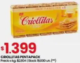 Changomas CRIOLLITAS PENTAPACK oferta