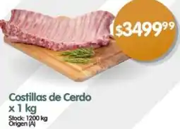 Supermercados Buenos Días Costillas de Cerdo x 1 kg oferta
