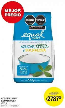 Atomo Conviene AZÚCAR LIGHT EQUALSWEET 500g oferta