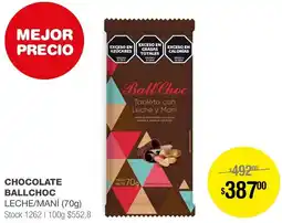 Atomo Conviene CHOCOLATE BALLCHOC LECHE/MANÍ 70g oferta