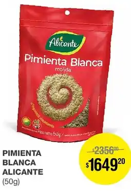 Atomo Conviene PIMIENTA BLANCA ALICANTE 50g oferta