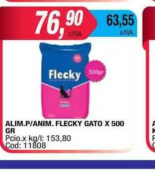 Maxiconsumo Alim. P Anim. Flecky Gato 500gr oferta