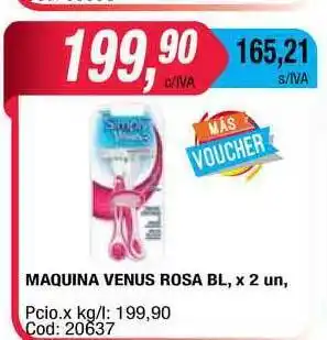 Maxiconsumo Maquina Venus Rosa Bl x 2un oferta