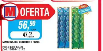 Maxiconsumo Maquina Bic Confort 3 Filos oferta