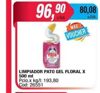 Maxiconsumo Limpiador Pato Gel Floral x 500ml oferta