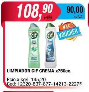 Maxiconsumo Limpiador Cif Crema x 750cc oferta