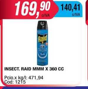 Maxiconsumo Insect. Raid Mmm x 360cc oferta