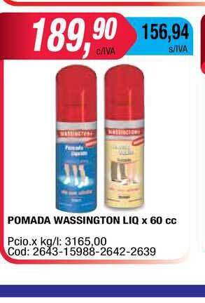Maxiconsumo Pomada Wassington Liq x 60cc oferta