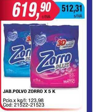 Maxiconsumo Zorro Jab. Polvo x 5k oferta