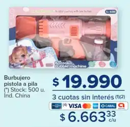 Carrefour Burbujero pistola a pila oferta