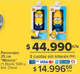 Carrefour Personajes 25 cm Minions oferta