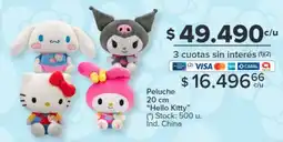 Carrefour Peluche 20 cm Hello Kitty oferta
