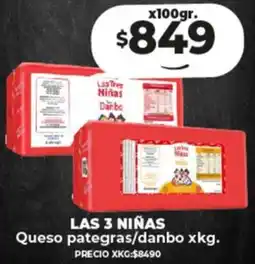 Supermayorista Vital LAS 3 NIÑAS Queso pategras/danbo x 100gr oferta
